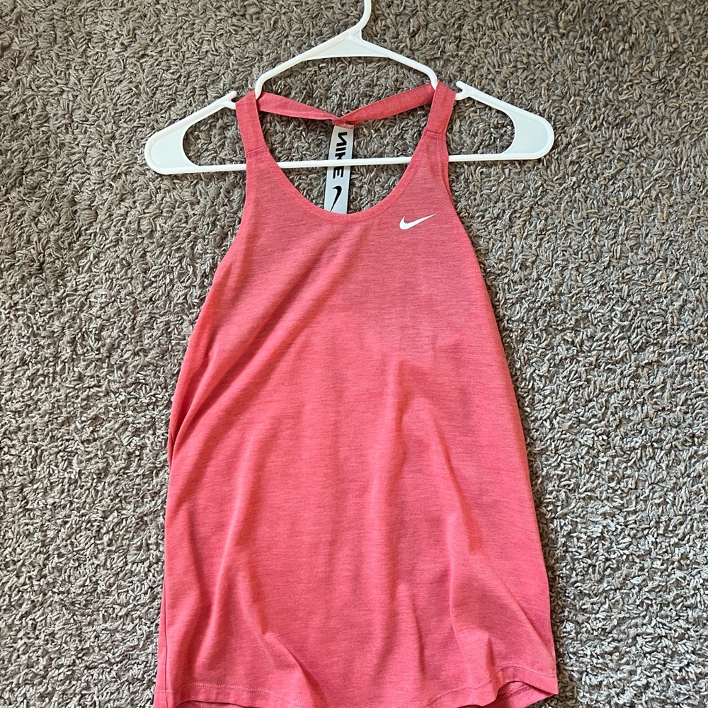 Nike Pink Relaxed Sleeveless Tank Top